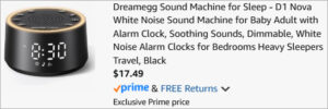 Checkout page of Dreamegg D1 Nova White Noise Machine Checkout page of Dreamegg D1 Nova White Noise Machine