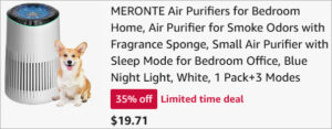 Checkout page of Meronte Air Purifier