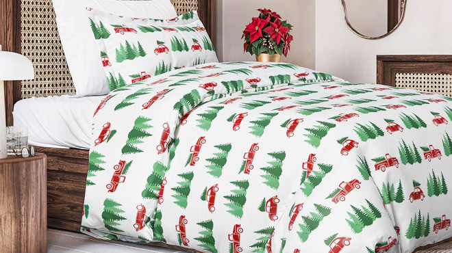 Christmas 2 Piece Duvet Cover Twin Size Set Christmas 2 Piece Duvet Cover Twin Size Set