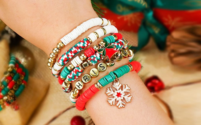 Christmas Beads Bracelets