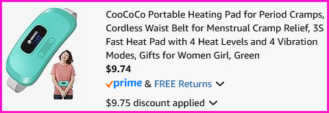 CooCoCo Heating Pad Checkout Screen CooCoCo Heating Pad Checkout Screen