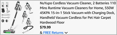 Cordless Vacuum Cleaner Screenshot Cordless Vacuum Cleaner Screenshot