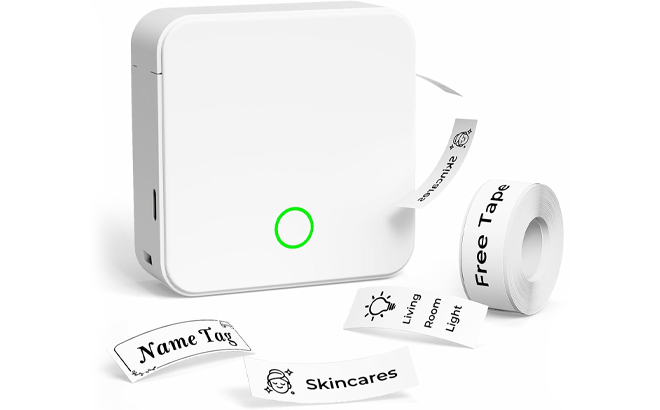 Detonger Portable Small Thermal Labeling Machine with Tape