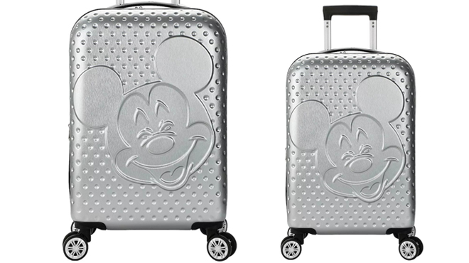 Disney Mickey Mouse 22 Inch Carry On Hardside Spinner Luggage Disney Mickey Mouse 22 Inch Carry On Hardside Spinner Luggage