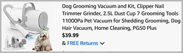 Dog Grooming Vacuum Screenshot