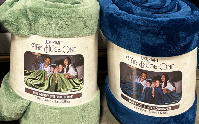 Family Sized Cozy Night Cloud Throw Blankets