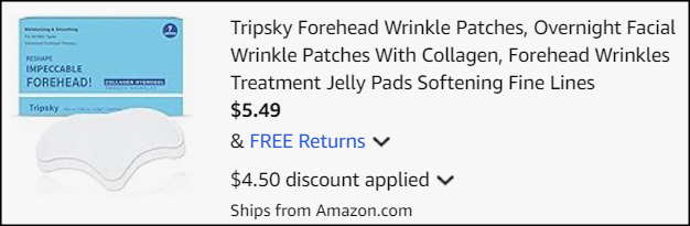 Forehead Wrinkle Patches Checkout