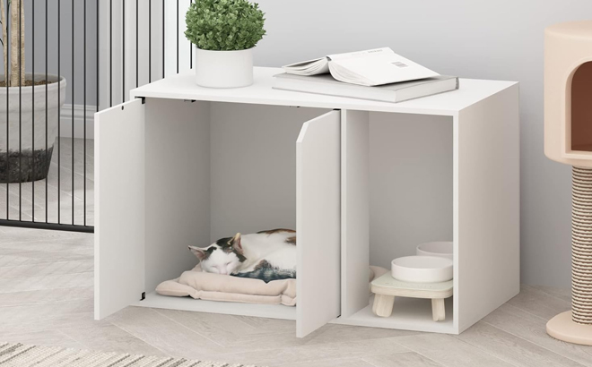 Furinno Peli Cat Litter Box Enclosure