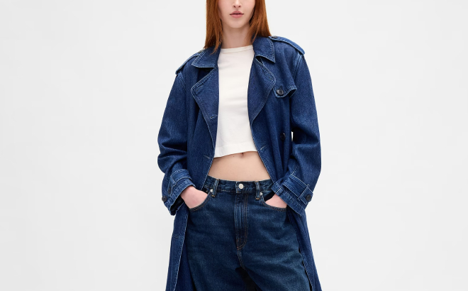 GAP Denim Trench Coat