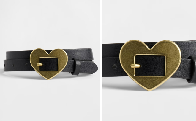 GAP Factory Kids Vegan Leather Heart Belt