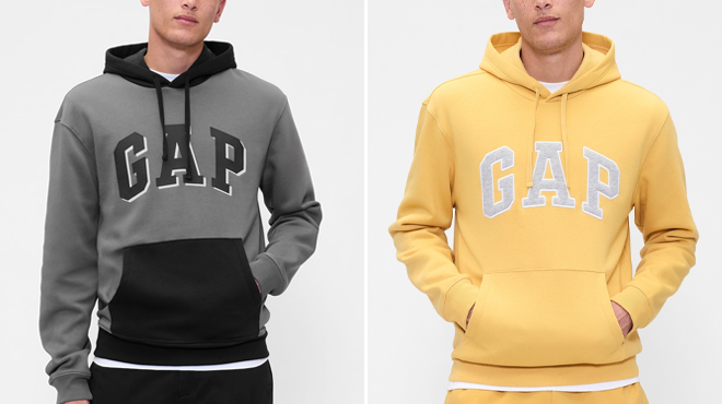 GAP Factory Relaxed Gap Logo Colorblock Hoodie GAP Factory Relaxed Gap Logo Colorblock Hoodie