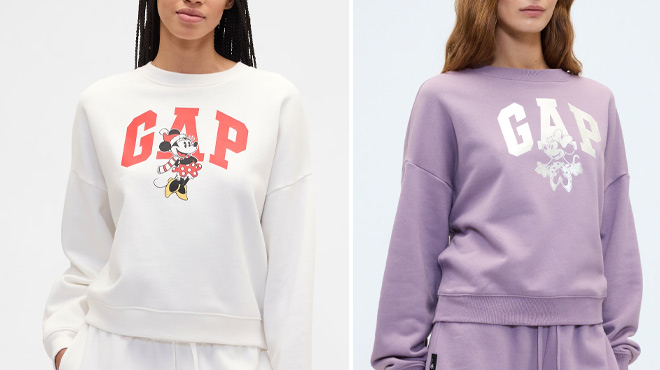 GAP Factory x Disney Minnie Mouse Oversized Logo Sweatshirt