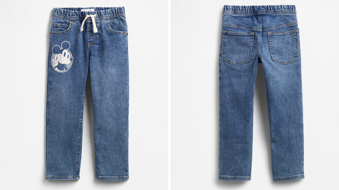 GAP Factory x Disney Toddler Mickey Mouse Slim Pull On Jeans