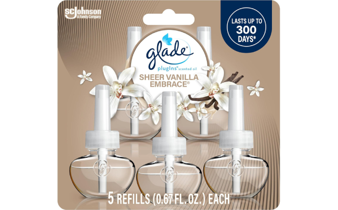 Glade PlugIns Sheer Vanilla Embrace Air Freshener Refills