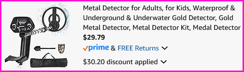 Goorolf Metal Detector Checkout Screen