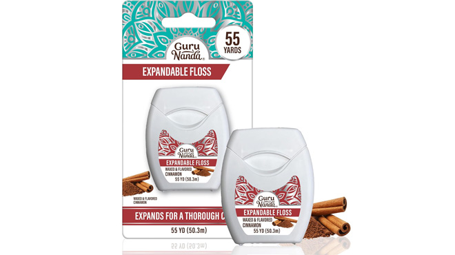 GuruNanda Expandable Waxed Dental Floss GuruNanda Expandable Waxed Dental Floss