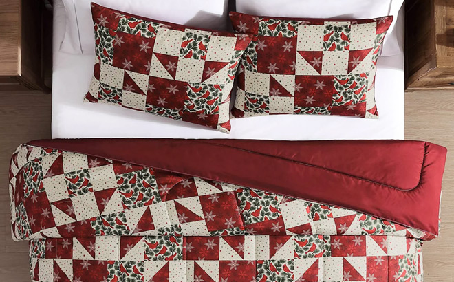 Hallmart Cardinal Patchwork Comforter Set Hallmart Cardinal Patchwork Comforter Set