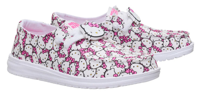 Hey Dude Wendy Hello Kitty Takeover Shoes Hey Dude Wendy Hello Kitty Takeover Shoes