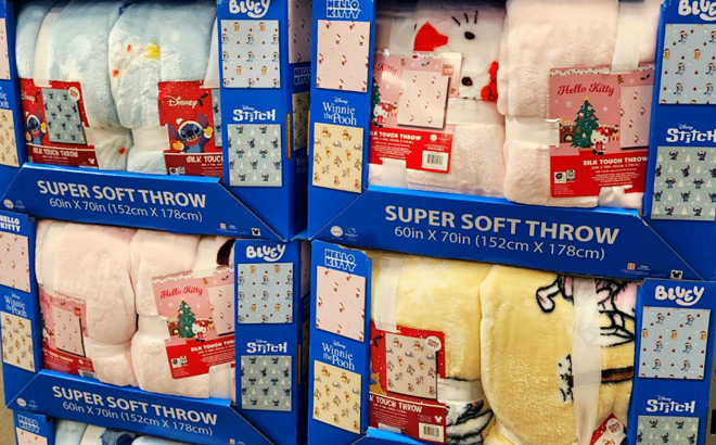 Holiday Silk Touch Throws
