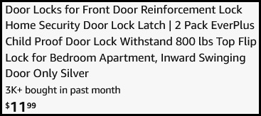Home Security Door Lock 2 Pack Checkout Home Security Door Lock 2 Pack Checkout