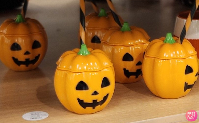 Hyde EEK Halloween Figural Pumpkin Tumblers