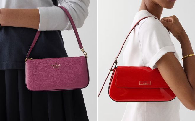 Kate Spade Outlet Juliette Convertible Wristlet and Bridget Patent Fabric Small Flap Shoulder Kate Spade Outlet Juliette Convertible Wristlet and Bridget Patent Fabric Small Flap Shoulder