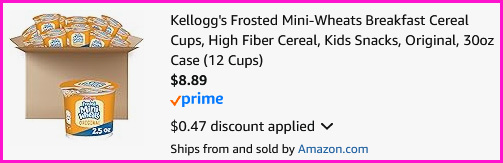 Kelloggs Cereal Cups Checkout Screen Kelloggs Cereal Cups Checkout Screen
