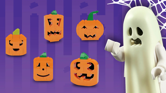 LEGO Pumpkins and Ghost