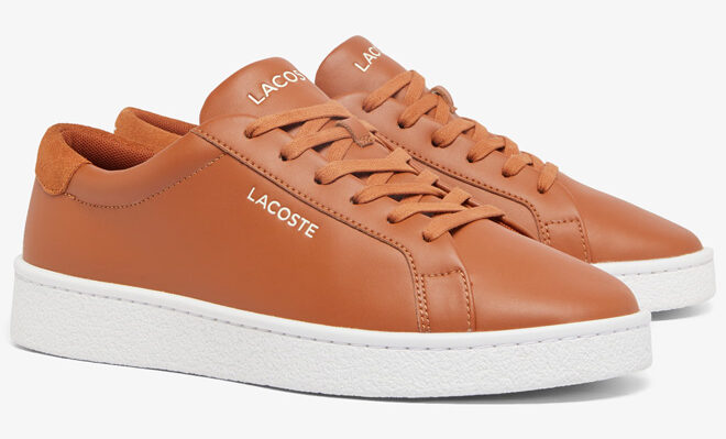Lacoste Mens Courtderby Leather Sneakers Lacoste Mens Courtderby Leather Sneakers