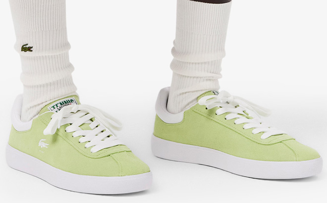 Lacoste Womens Baseshot Suede Sneakers Lacoste Womens Baseshot Suede Sneakers