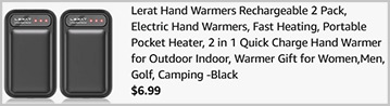 Lerat Hand Warmers 2 Pack Screenshot 1 Lerat Hand Warmers 2 Pack Screenshot 1