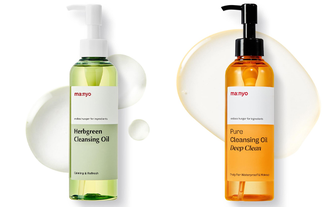 Ma nyo Herb Green Cleansing Oil and Pure Cleansing Oil Korean Facial Cleanser