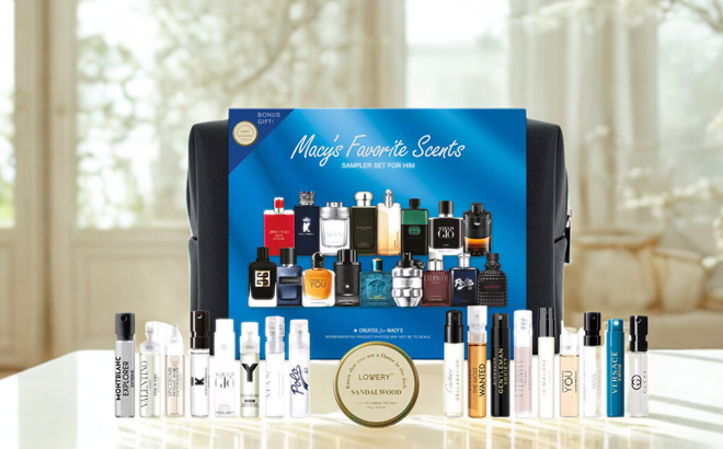 Macys 18 Piece Favorite Scents Sampler Set For Him Macys 18 Piece Favorite Scents Sampler Set For Him