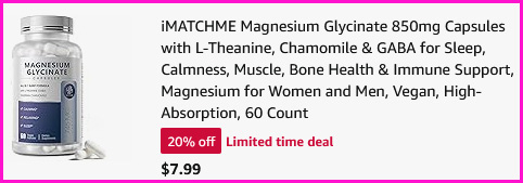 Magnesium Glycinate Capsules Checkout Screen
