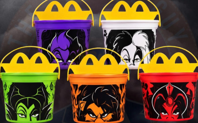 McDonalds x Disney Villains Boo Buckets