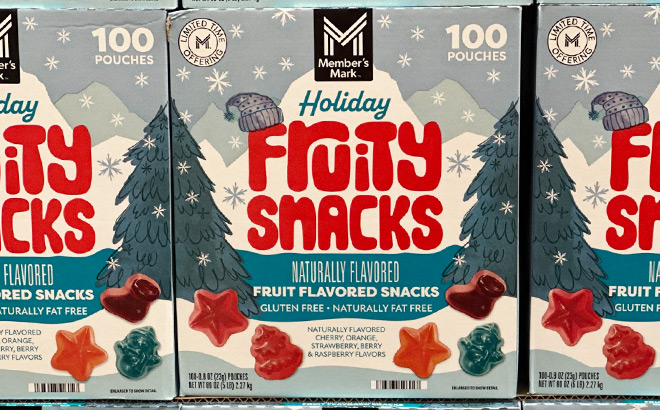 Members Mark Holiday Fruity Snacks 100 Count