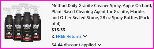Method Granite Cleaner Spray Checkout Screen