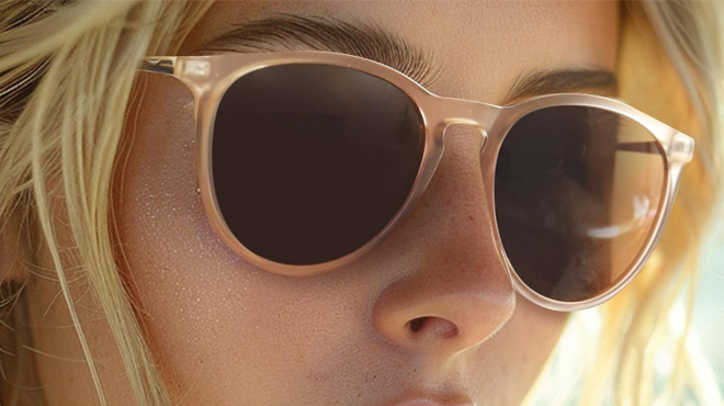 Model Wearing Polarized Sunglasses