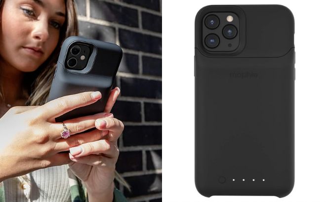 Mophie Juice Pack Access Ultra Slim Wireless Charging Battery Case in Black Color