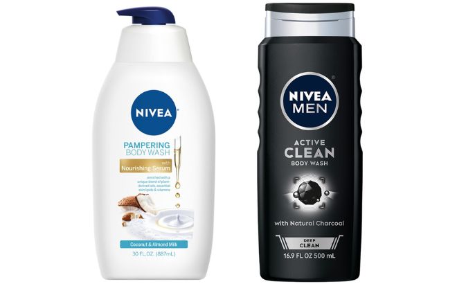 Nivea Pampering Body Wash and Nivea Men Deep Clean Body Wash Nivea Pampering Body Wash and Nivea Men Deep Clean Body Wash