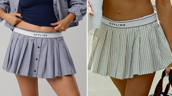 OFFLINE By Aerie Oxford Mini Skirt OFFLINE By Aerie Oxford Mini Skirt