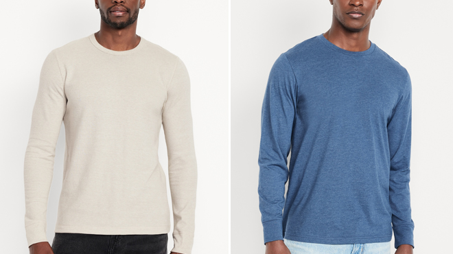 Old Navy Mens Waffle Knit T Shirt and Old Navy Mens Long Sleeve Rotation T Shirt Old Navy Mens Waffle Knit T Shirt and Old Navy Mens Long Sleeve Rotation T Shirt