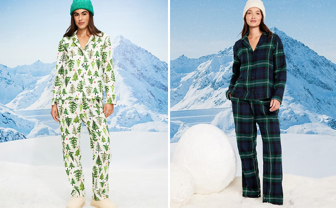 Old Navy Plaid Flannel Pajama Pant Sets for Women Old Navy Plaid Flannel Pajama Pant Sets for Women