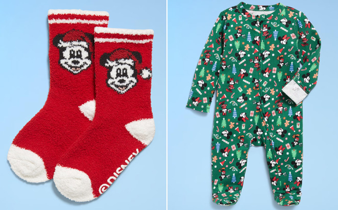 Old Navy x Disney Mickey Mouse Toddler Cozy Socks
