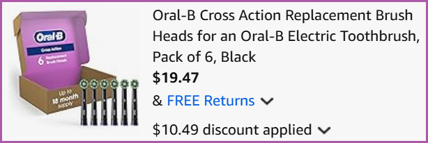 Oral B Replacement Brush Heads at Checkout Oral B Replacement Brush Heads at Checkout