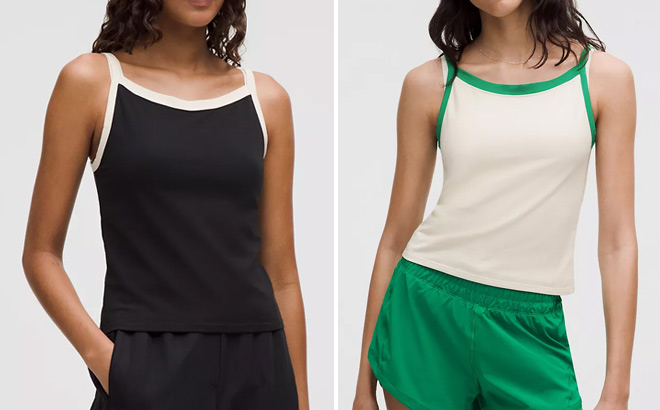 People Wearing Lululemon Womens Organic Cotton Tank Top