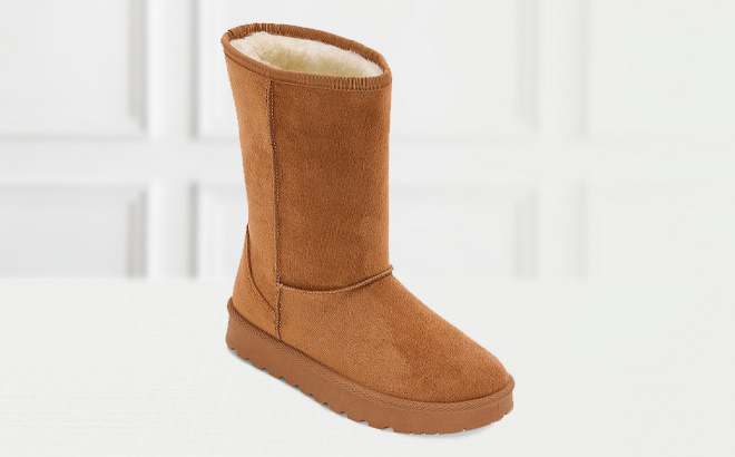 Pop Womens Murphy Flat Heel Winter Boot