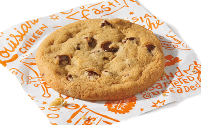 Popeyes Free chocolate chip cookie Popeyes Free chocolate chip cookie