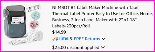 Portable Label Maker Checkout Screen Portable Label Maker Checkout Screen