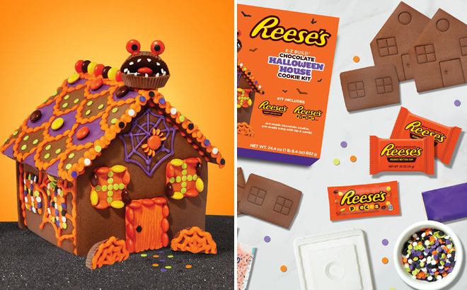 Reeses Create A Treat Chocolate Halloween Cookie House Kit Reeses Create A Treat Chocolate Halloween Cookie House Kit